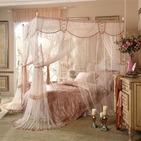 Romantic Bedroom With Canopy Beds 06 - SWEETYHOMEE