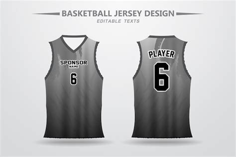 Premium Vector | Black Basketball Jersey Design for printing