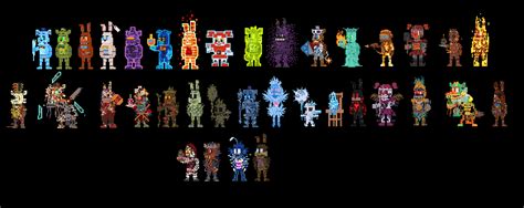 FNaF AR - Skins Sprites, Up to date edition!! : r/fivenightsatfreddys