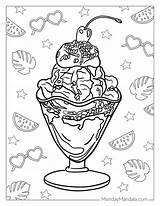 Free Printable Coloring Pages Ice Cream Sundaes Todd sketch template