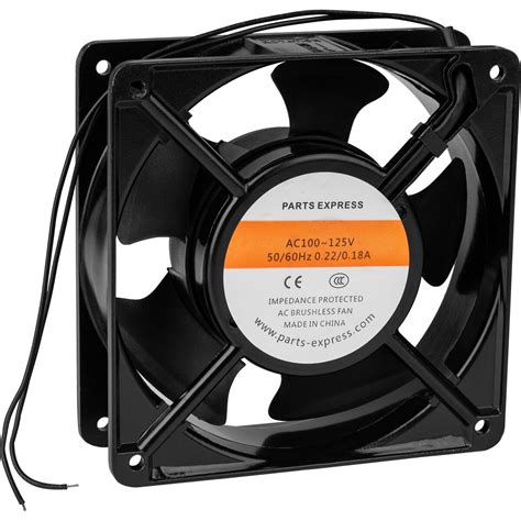 Muffin Style Axial Cooling Fan 120 VAC 120 x 120 x 38mm 100 CFM