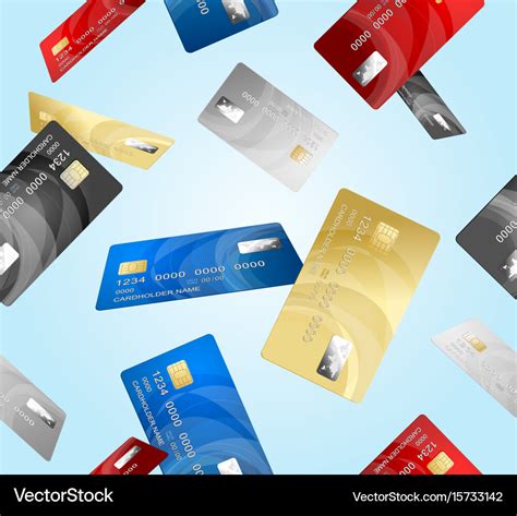 Credit plastic card pattern background Royalty Free Vector