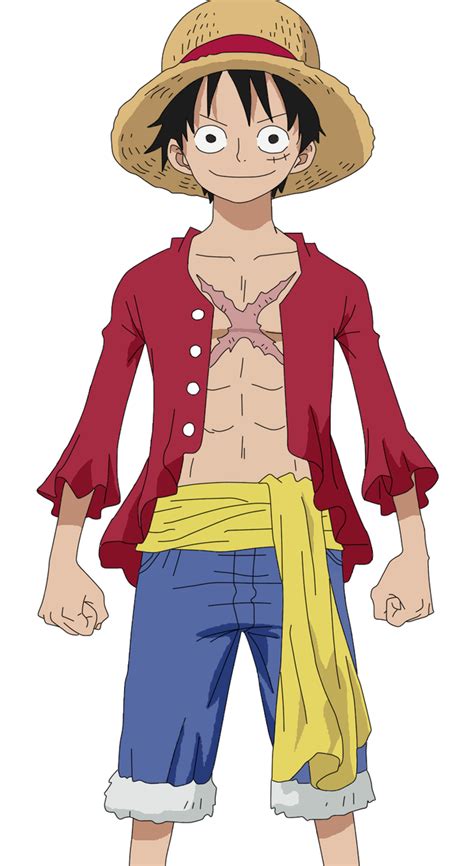 Monkey D Luffy Line Art Colored Shaded by narutofan1166 on DeviantArt