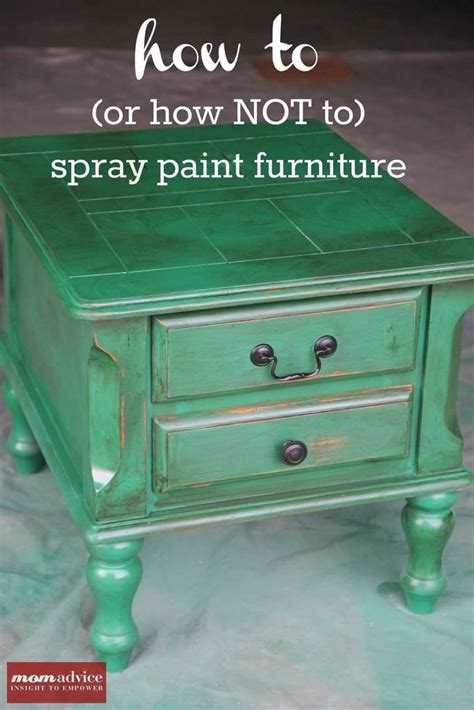 How to Spray Paint Furniture - MomAdvice