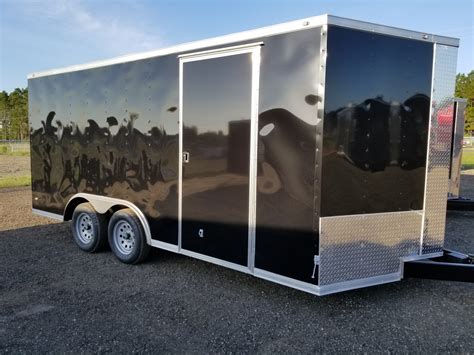 Enclosed Trailer 8.5x16 Black (ad 120) - USA Cargo Trailer