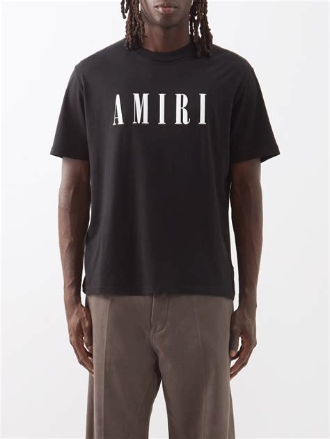 Black Logo-print jersey T-shirt | Amiri | MATCHESFASHION US