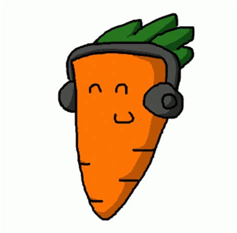 Animated Carrot GIF - Animated Carrot Headphones - Discover & Share GIFs