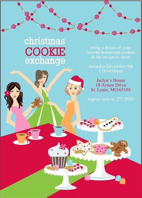 Image result for free Holiday cookie exchange invitation templates ...