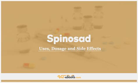 Spinosad Dose For Dogs & Cats | Vet Drugs List