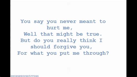 Blake Shelton- I'm Sorry (Lyrics) - YouTube