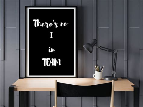 There is No I in Team Quote Motivational Gift Digital - Etsy