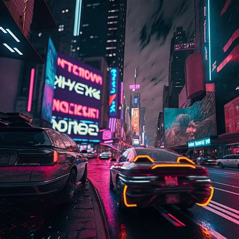 New York Cyberpunk City 4 / Digital Art - Etsy