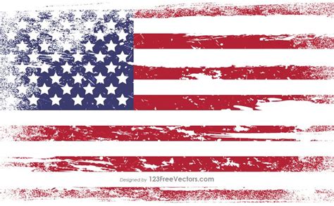 Distressed American Flag Vector | Flag, American flag, Usa flag images