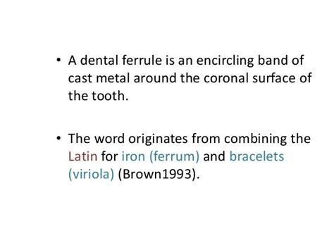 What is ferrule