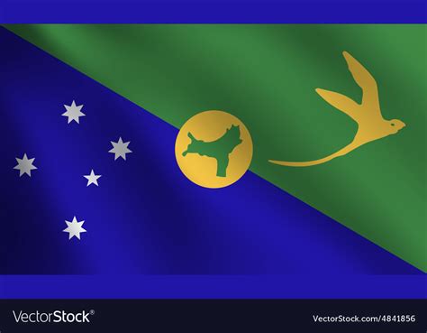 Christmas Island flag Royalty Free Vector Image