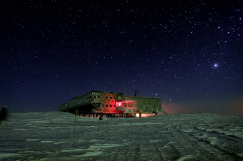 Long Exposure, nature, Concordia Research Station, snow, stars, science ...