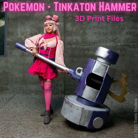 Pokemon Cosplay Prop Tinkaton Hammer 3D Print Files Package - Etsy