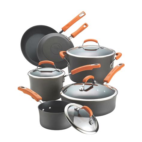 Hard-Anodized Non-Stick 10 Piece Cookware Set | Wayfair