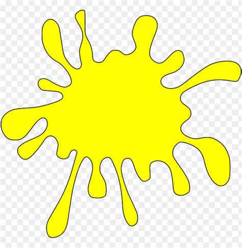 Yellow Paint Splash Png