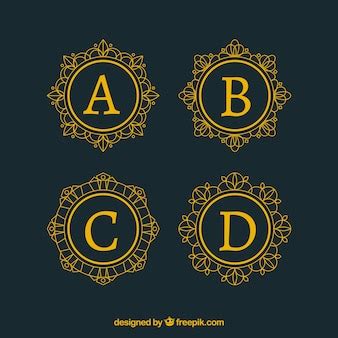 Free Vector | Capital letter logo collection