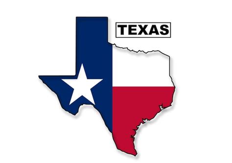 Premium Vector | Texas flag map in vector