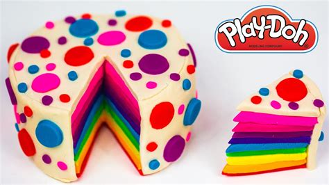 Play Doh Cake Rainbow Cake How to Make Rainbow Play Doh Cake Play Doh Food Kitchen