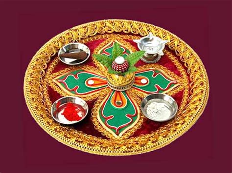 Diwali Pooja Thali - Deepavali Puja Thali Ideas