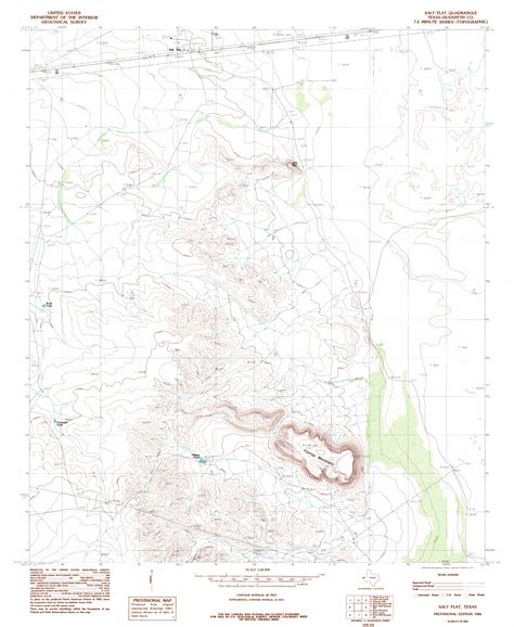 Salt Flat, TX Topographic Map - TopoQuest