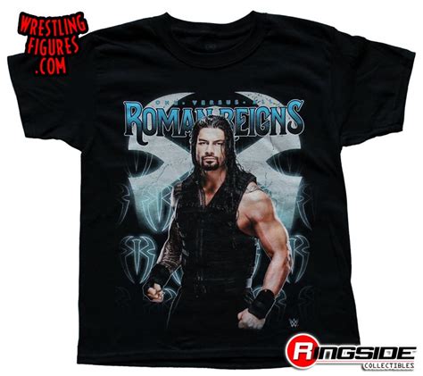 Roman Reigns - Posing w/ Symbol (Kids) WWE Wrestling T-Shirt ...