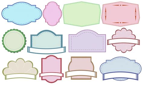 Free Vector | Illustration of different color labels