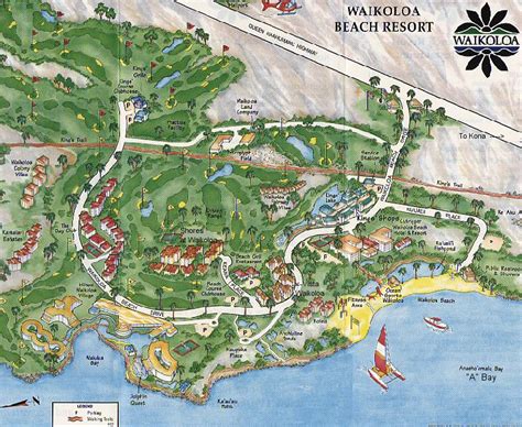 Waikoloa Beach Tourist Map - Waikoloa • mappery