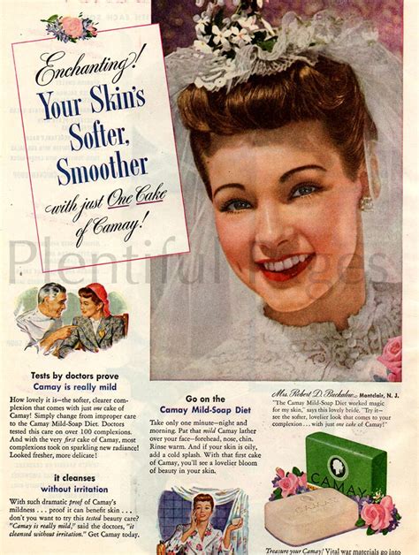 1944 Camay Soap Vintage Ad 1940's Beauty Retro Beauty - Etsy