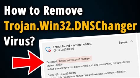 How to Remove Trojan:Win32.DNSChanger? [ Easy Tutorial ] - YouTube