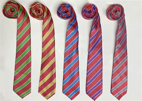 Little Ilford Tie Red and silver | Ian Howard Schoolwear