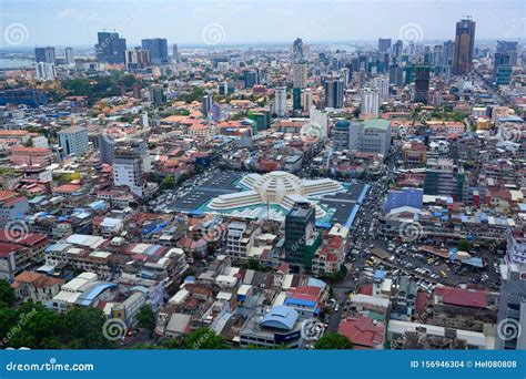 Central Market, Phnom Penh, Capital City of Cambodia Editorial Stock Image - Image of building ...