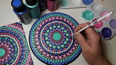 How To Paint Dot Mandalas #23 PASTELS Full Step by Step Tutorial | Dots art, Dot painting, Dot ...