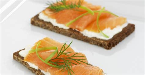 Open-Faced Smoked Salmon and Cream Cheese Sandwich recipe | Eat Smarter USA