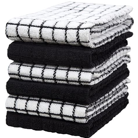 Latitude Run® Kitchen Towels (16”X 28”, 6 Pack) – Large Cotton Kitchen ...