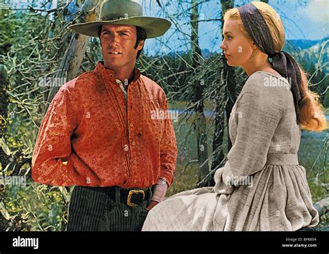 CLINT EASTWOOD & JEAN SEBERG PAINT YOUR WAGON (1969 Stock Photo ...