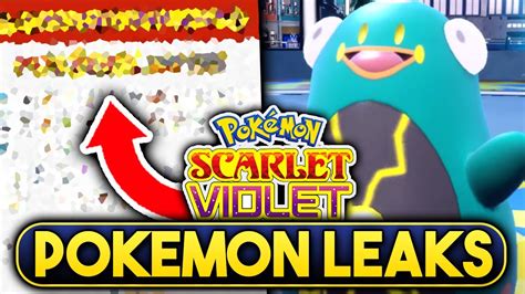 ALL NEW POKEMON LEAKED UPDATED! FULL GEN 9 POKEDEX LEAKS! Pokemon Scarlet & Violet Leaks! - YouTube