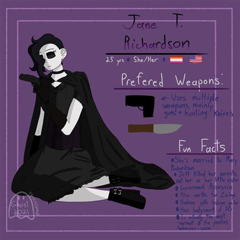 Jane the Killer Reference by PinetreeMarkings on DeviantArt