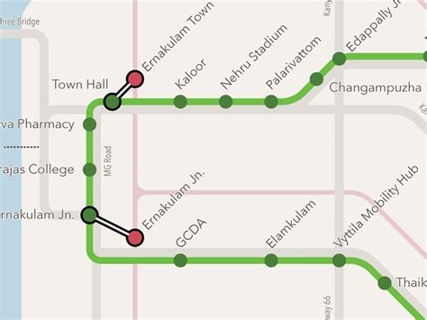 Kochi Metro Map by Saneef Ansari on Dribbble