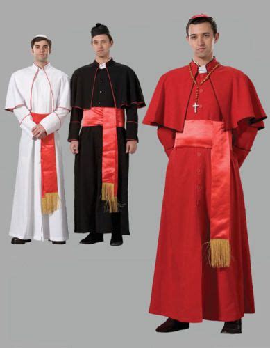 DELUXE CARDINAL POPE COSTUME Priest Holy Church Catholic Religion ...