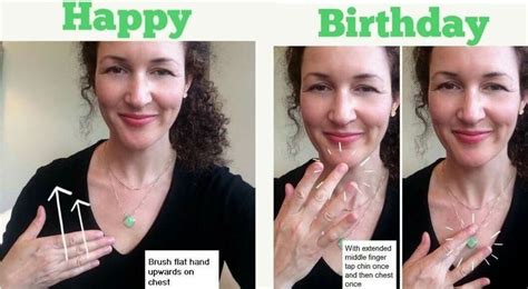 Happy Birthday ASL, sign language | Asl sign language, Sign language ...