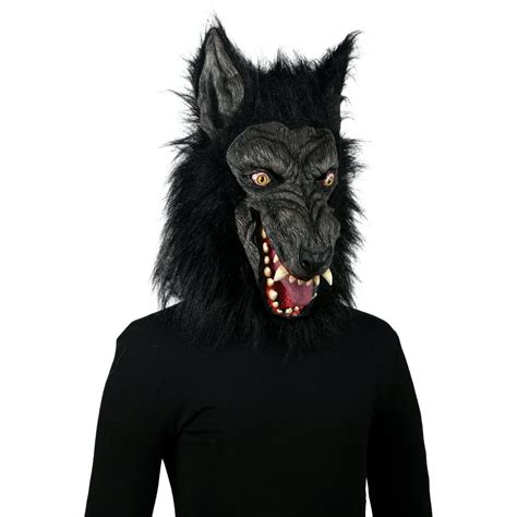 Way To Celebrate Deluxe Werewolf Mask, Black - Walmart.com - Walmart.com