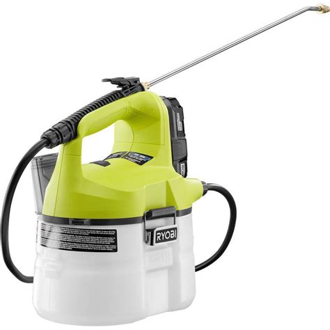 Ryobi ONE+ 18-Volt Lithium-Ion Cordless Chemical Sprayer - 1.3 Ah Battery and Charger Included ...