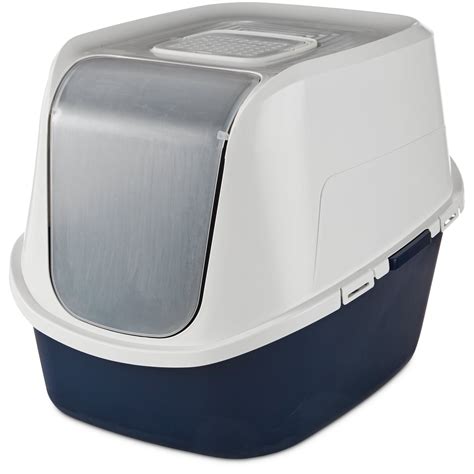 So Phresh Jumbo Enclosed Cat Litter Box in Navy | Petco