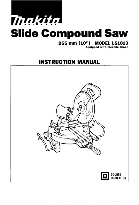 MAKITA LS1013 INSTRUCTION MANUAL Pdf Download | ManualsLib