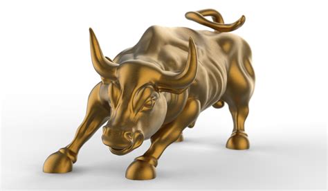 Wall street Bull 3D model 3D printable | CGTrader