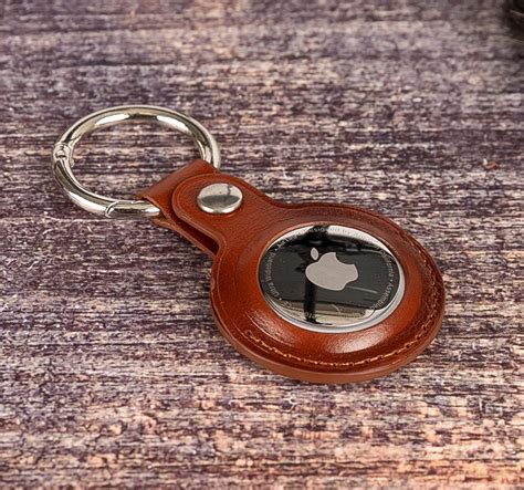 Apple Tracker Case leather Personalized AirTag keychain Air | Etsy